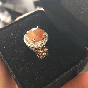 Victoria Wieck 14k gold silver orange gemstone